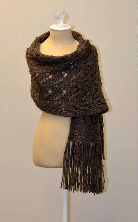 Waving Lace Stole *Universal Yarn Pattern*-Patterns-Universal Yarns-Alpaca Direct