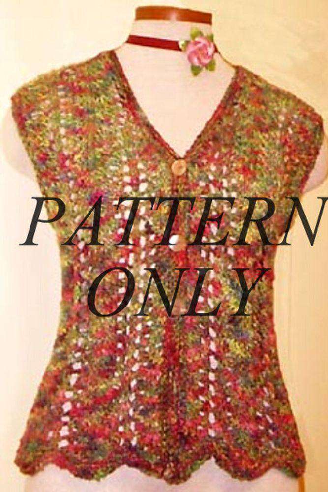 White Lies Designs - Secret Garden Ladies Vest Pattern #121-Patterns-White Lies Designs-Alpaca Direct
