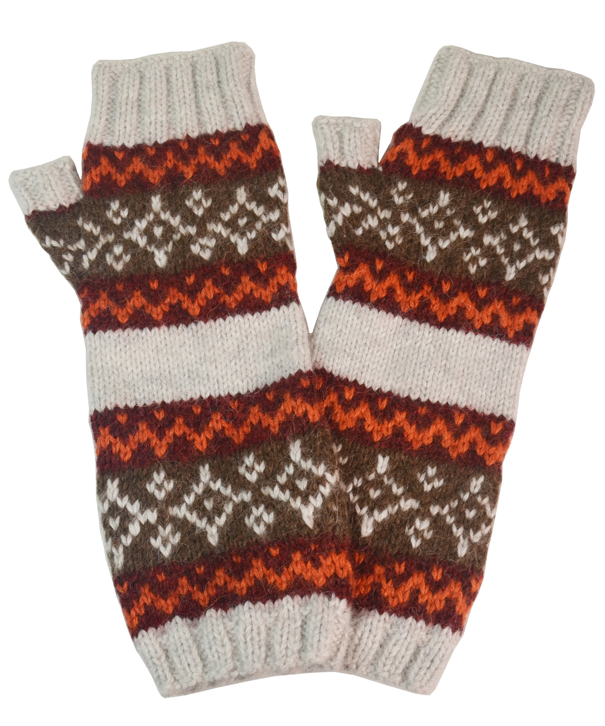 Winter Color Alpaca Fingerless Gloves-Apparel-Alpaca Direct-Alpaca Direct