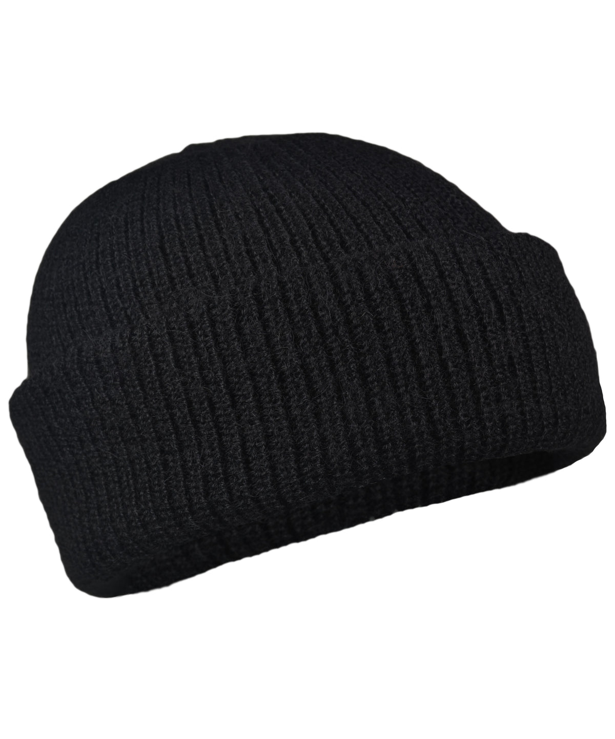 Women's Double Knit English Alpaca Hat-Apparel-Alpaca Direct-Black-Alpaca Direct