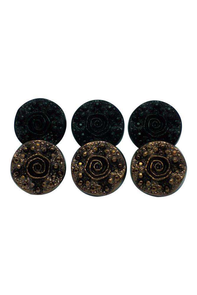 WOW Button - 18mm-Notions-Renissance and Blue Moon-Black-Alpaca Direct